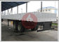Wall Side Container Chassis Trailer 12 Twist Lock White Color Rigid Suspension System